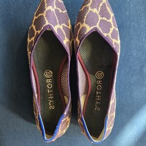 Purple and Brown Women's Flats